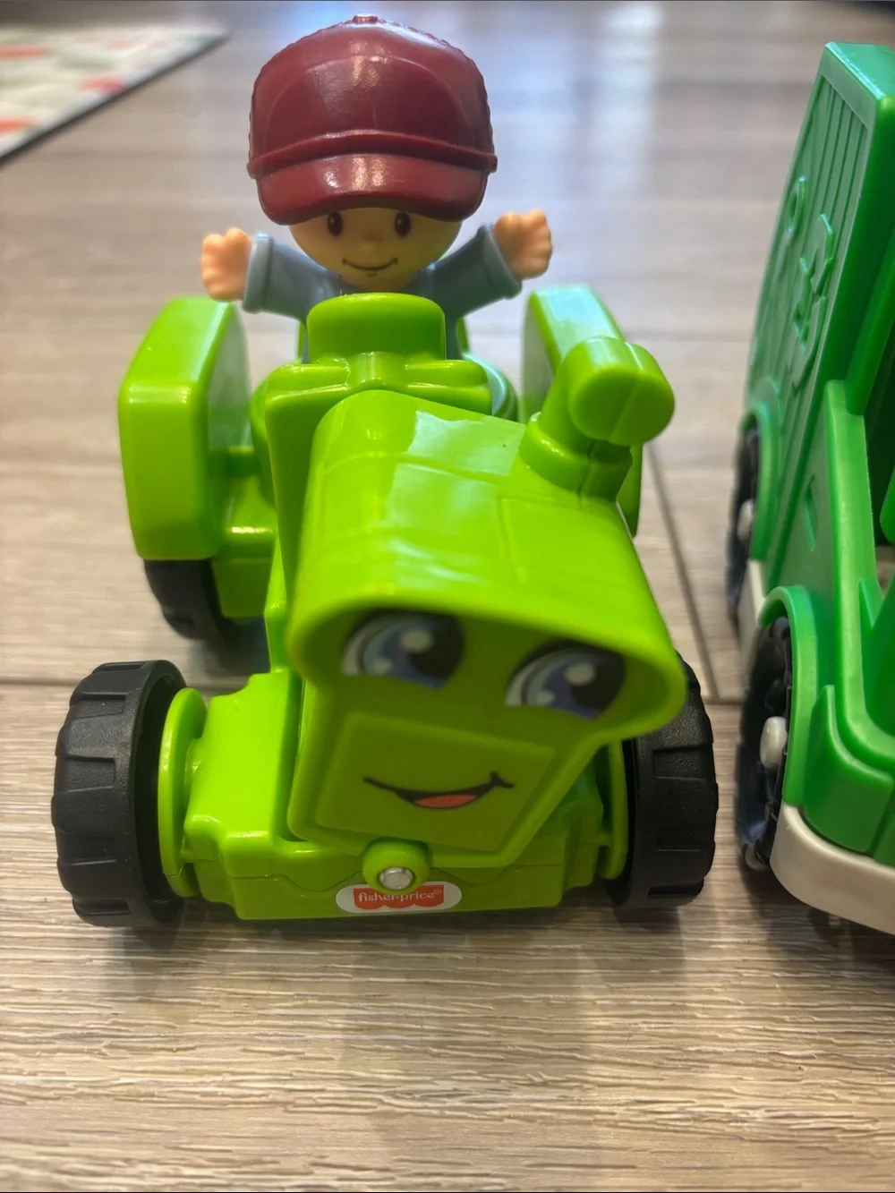 4 Fisher Price Little People vehicles and people